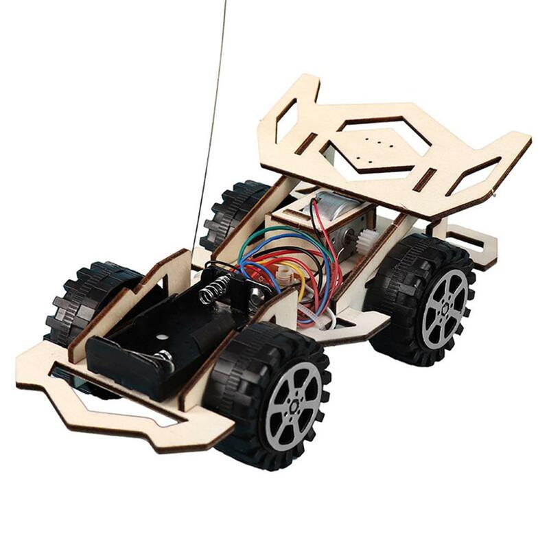 Kuulee crianças kits de montagem de veículos de madeira elétrica ciência educacional tecnologia kits