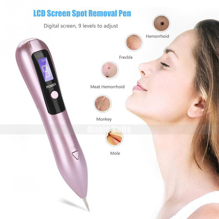 Good LCD Face Skin Dark Spot Remover Mole Tattoo Removal Laser Plasma Pen Machine Facial Freckle Tag Wart Removal Skin Care