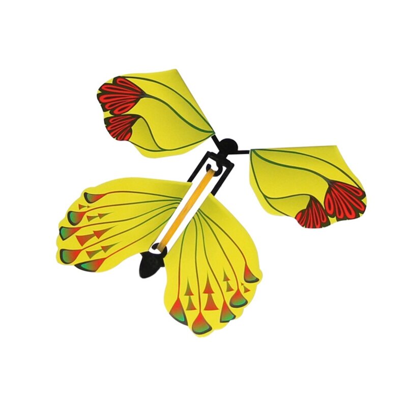 5/10 шт. волшебный в форме летающих бабочек заводные резинкой питание бабочки для детей