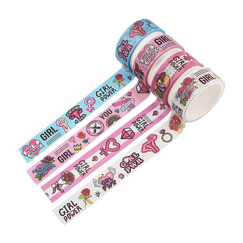 FD0409 Female Masking Tape Decorative Adhesive Tape Sticker Scrapbooking Diary Planner Stationery