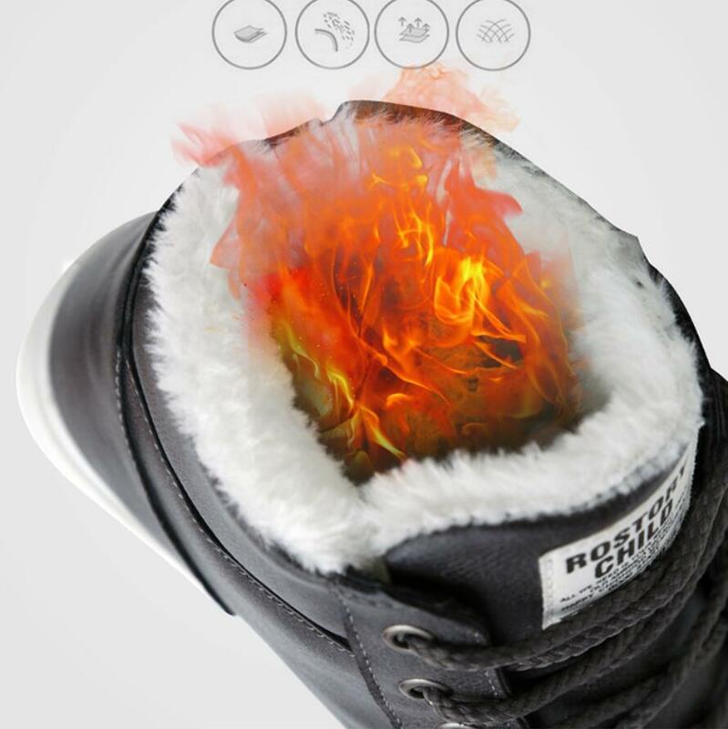 2020 inverno couro tornozelo sapatos de neve homem com pele de pelúcia quente masculino botas tênis erkek bot chaussure hiver zapatos hombre