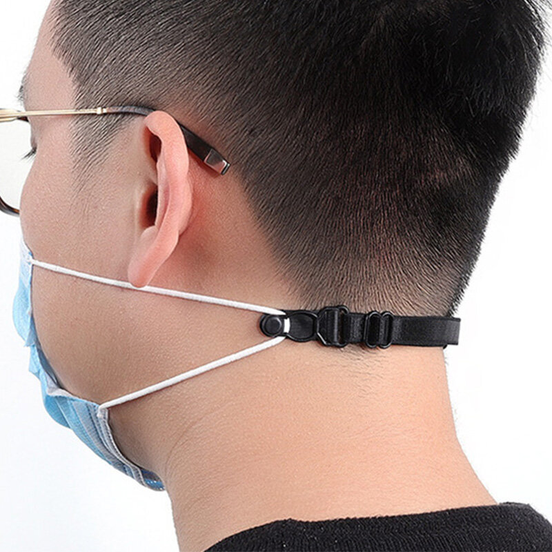 10pc調節可能なマスク延長包帯マスクフック耳ロープユニセックスマスク延長ベルト軽減耳痛み予防マスクストラップ