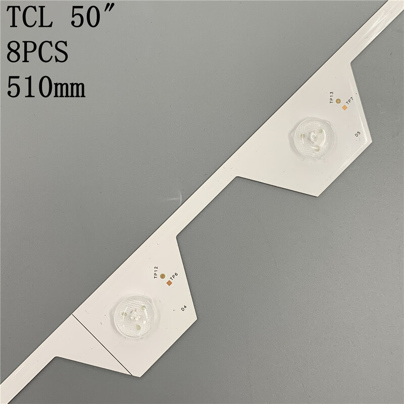 8 Buah/Set Strip Lampu Belakang LED untuk Thomson 50UA6406 50UD630 LVU500NDEL U50S6806S 50U6500C 50U65CMC 4C-LB5006-YH2 L50E5800A-UD