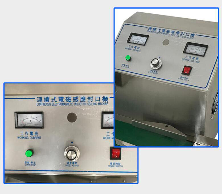 Máquina de sellado de papel de aluminio de inducción continua electromagnética, sellador automático de inducción automática, envío gratis