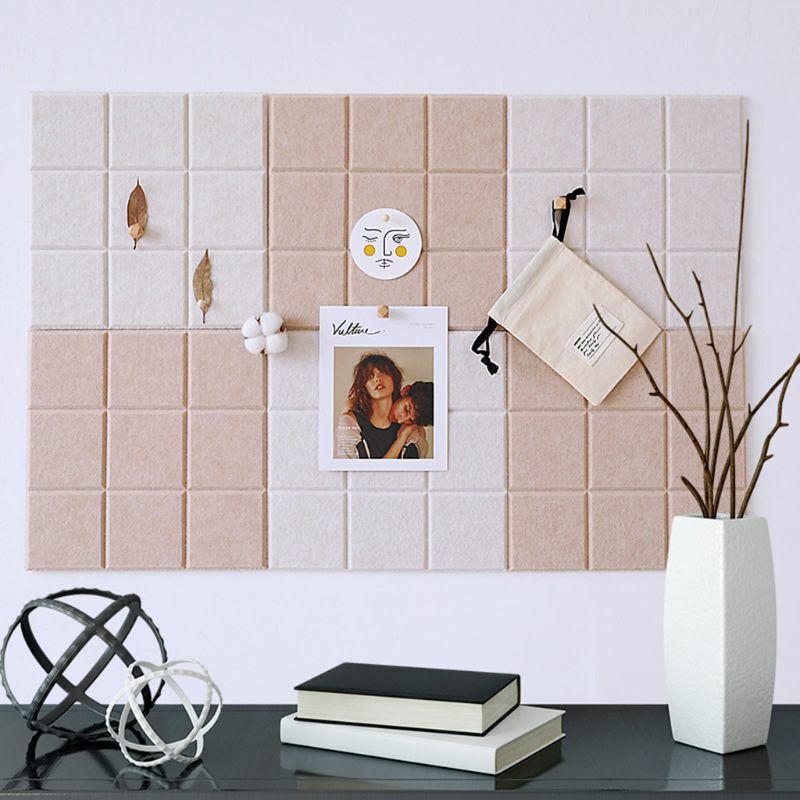 Nordic Style Felt Background Letter Board Photo Wall Household Message Display
