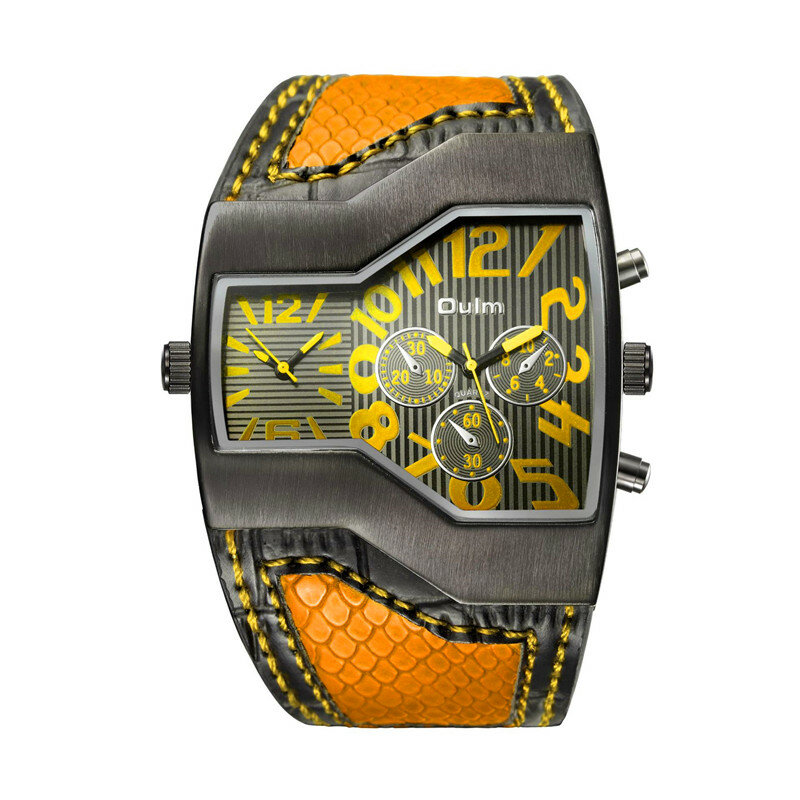 Relojes deportivos informales para hombre, pulsera de cuarzo resistente al agua con esfera grande, reloj deportivo Masculino