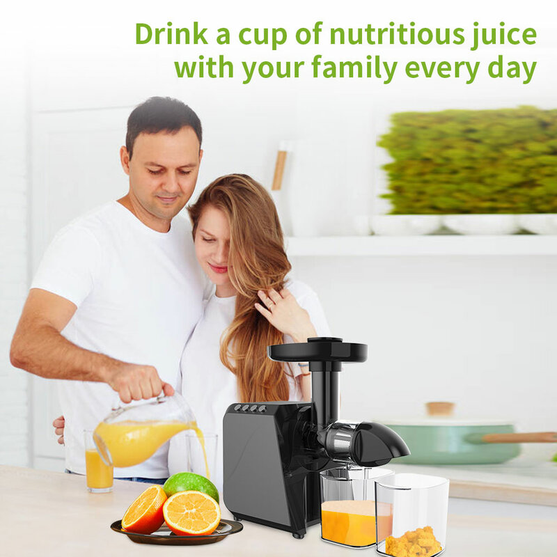 LUFVEBUT Slow Juicer Extractor Vegetables And Fruits Squeezer Quiet Motor Seven Process Freeshipping Slow Masticating Juicer