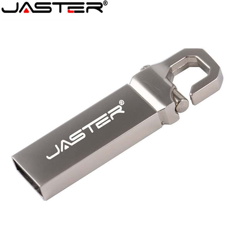 JASTER USB Flash Drive Metal 64GB 32GB 16GB 8GB 4GB Pendrive Kecepatan Tinggi USB 2.0 U Stick Thumbdrive Flash USB Stick