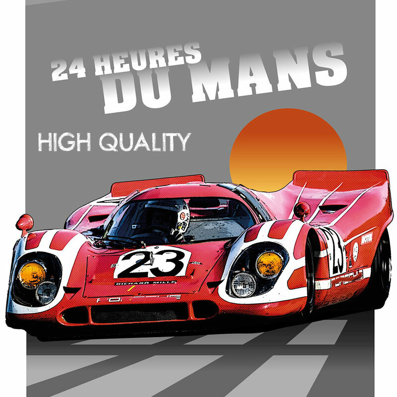 24 Jam Le Mans 917K Tim Balap Poster Cetak Di Atas Kanvas Lukisan Dekorasi Dinding Seni Gambar untuk Ruang Tamu Dekorasi Rumah