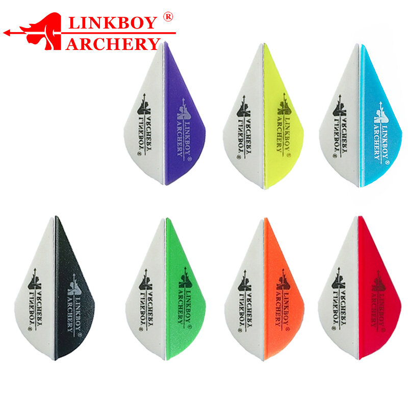 Linkboy – flèches à ailettes pour tir à l'arc 2 ", 100 pièces, plumes, aubes à arc composé, pour la chasse et le tir, DIY