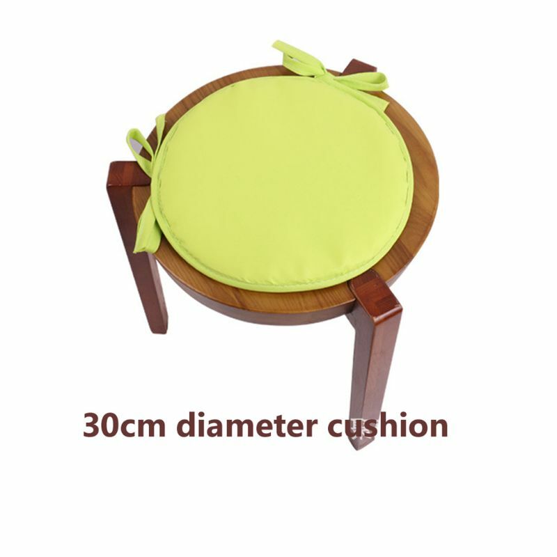1 PC Cushions with Ties - Round Chair Seat Pads,not-Slip Thickened for Armchairs Garden Outdoor Indoor Chairs for Home Bar