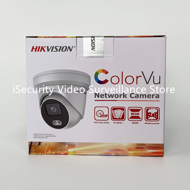 Asli Hikvision 4MP ColorVu Surveillance Kamera Keamanan POE DS-2CD2347G2-LU Built-In Mikrofon Mengganti DS-2CD2347G1-LU