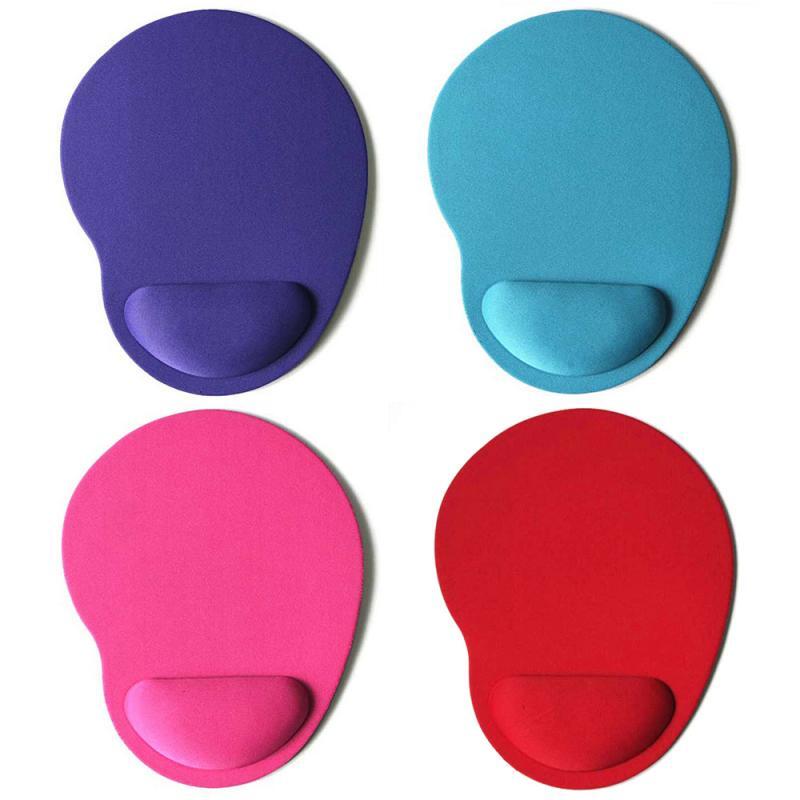1pc nueva pequeña forma de los pies Mouse Pad apto para confort de muñeca de Color sólido Juegos de ordenador alfombrilla creativo EVA almohadilla blanda para ratón