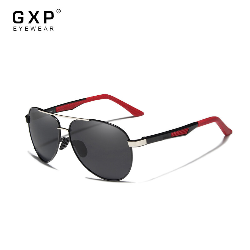 Gxp óculos de sol polarizado quadrado masculino, acessório de marca vintage para homens com lente uv400