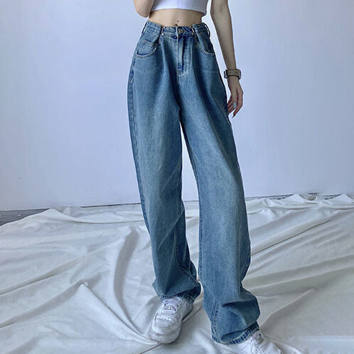 2023 cintura alta tornozelo-comprimento denim calças femininas plus size  bordado alta elástica tubo reto jeans apertados - AliExpress