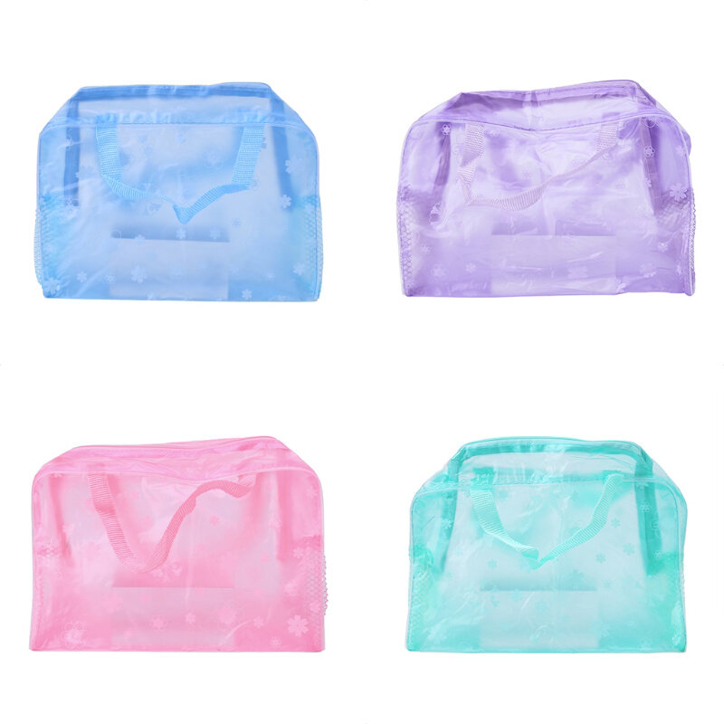 Sac de rangement imperméable à l'eau florale PVC imprimé Floral shampooing outil de maquillage de bain sac de cosmétiques fournitures de bain sac de rangement