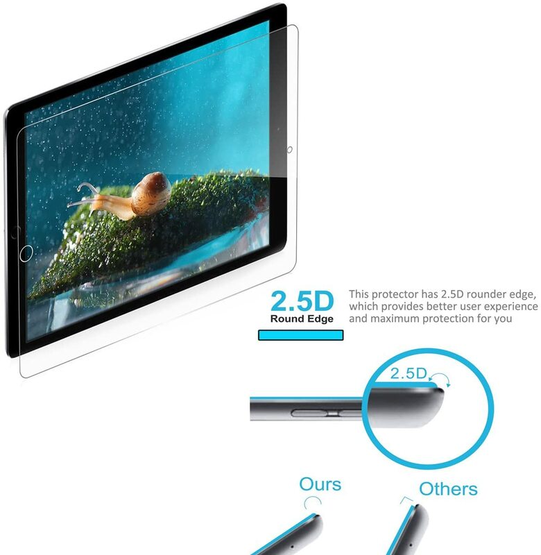 Protector de pantalla de vidrio templado para tableta, película protectora de cobertura completa, antiarañazos, para Apple IPad 8/iPad 7, 2 uds.