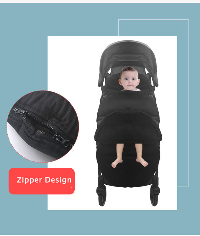 Zimowe wiatroodporne akcesoria dla wózków dziecięcych ciepłe podnóżki uniwersalny odpinany wózek dla niemowląt śpiwory zagęścić wózek dziecięcy