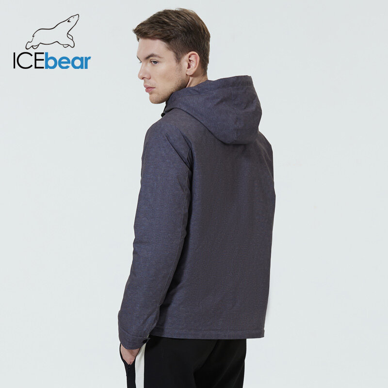 Icebear 2022 novos jaquetas masculinas de alta qualidade casaco masculino com capuz roupas curtas primavera mwc22785i