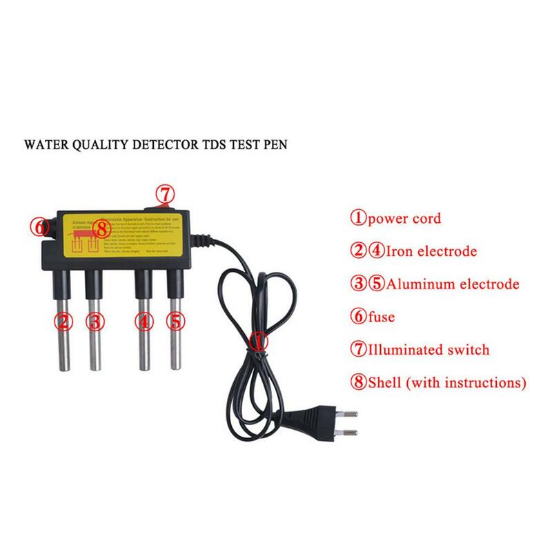 Baverta Set elettrolizzatore dell/'Acqua Strumento Portatile per la misurazione della qualità dell/'Acqua per l/'elettrolisi dell/'Acqua