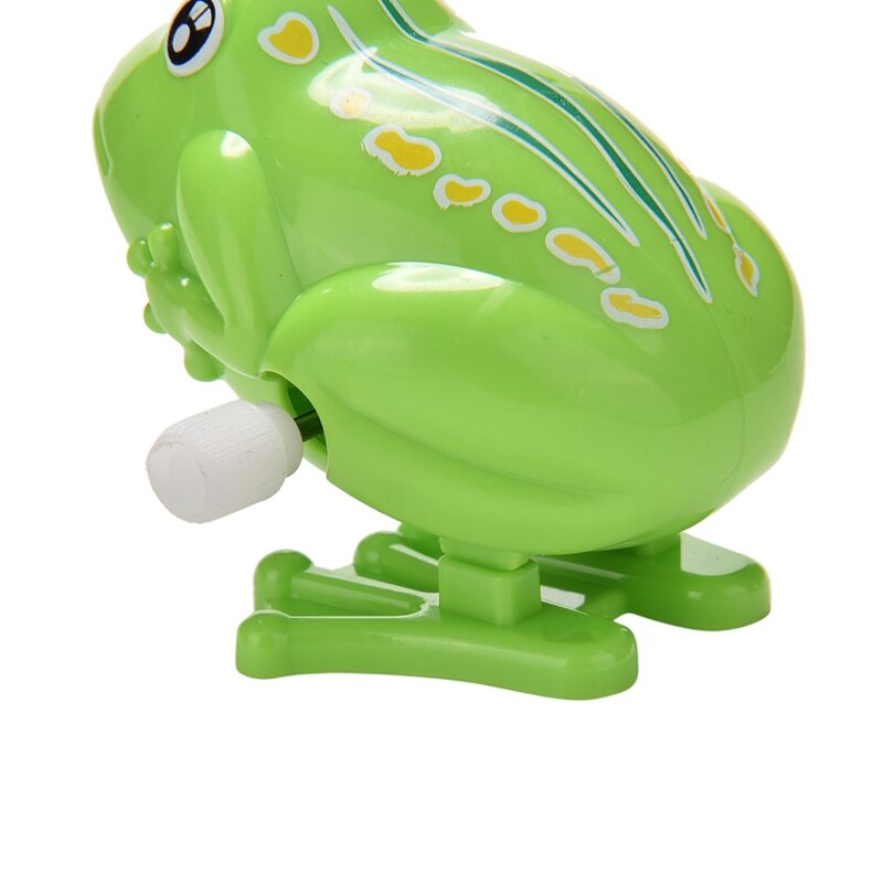 Plastic Klassieke Groene Frogjumping Outdoor Dier Educatief Clockwork Speelgoed Voor Kinderen Kinderen Geschenken Wind Up Speelgoed