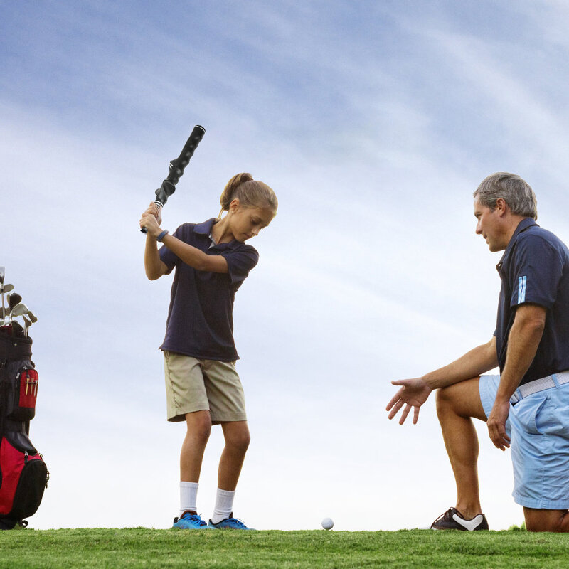 Instrutor do balanço do golfe treinamento aperto padrão ajuda de ensino destro prática golf training aids golf club acessórios