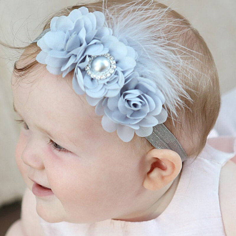 Neue Baby Mädchen Blume Sandale Stirnband Elastische Haarband + Kleinkind Barfuß Sandalen Infant Foto Prop Set