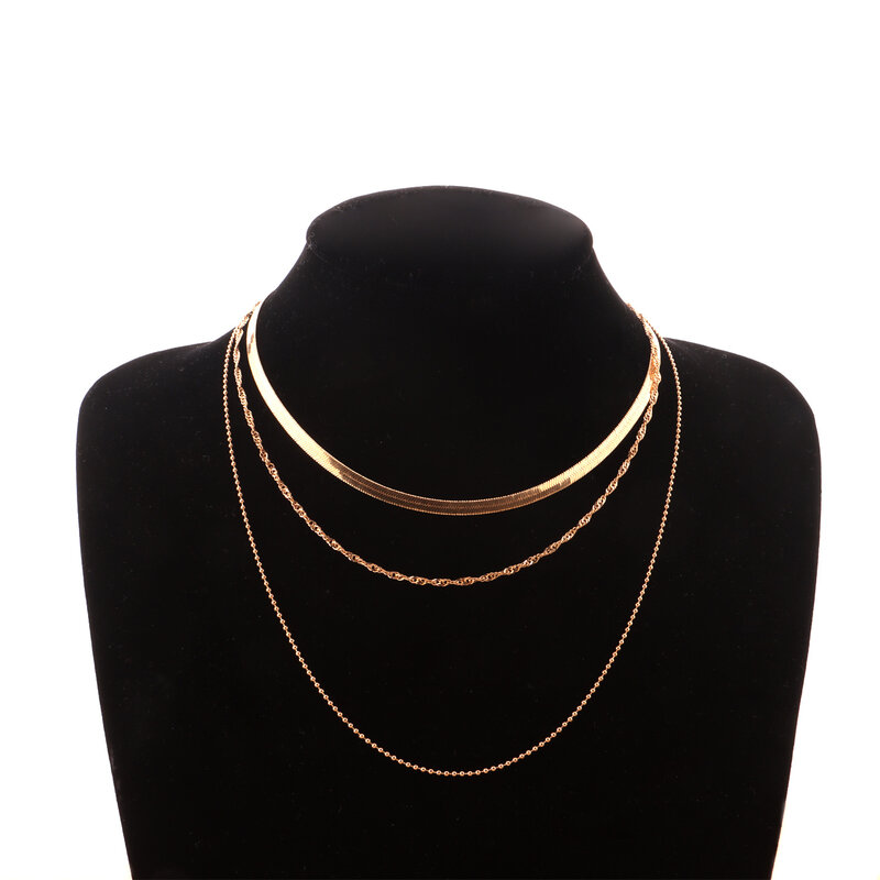 Collar de cadena de serpiente de varias capas para mujer, Gargantilla Vintage de monedas de oro y perlas, suéter, regalo de joyas de fiesta