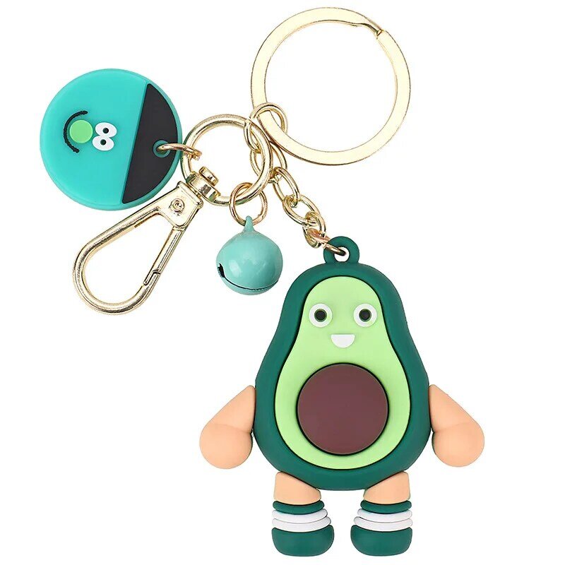Cute Cartoon Avocado Keychains Cartoon Lemon Fruit Keychain for Women Children Gift 2022 New Year Decoration Car Pendant Gift