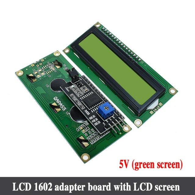 Módulo LCD para arduino 1602, pantalla verde IIC/I2C 1602, mega2560 UNO r3, 1 unidad