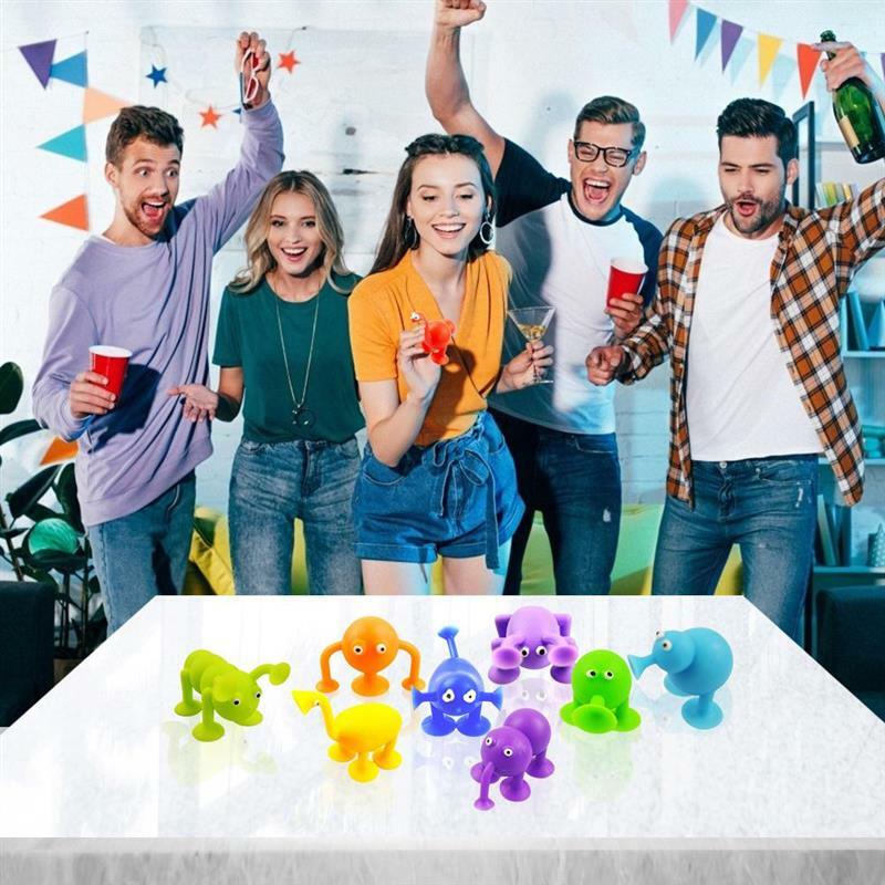 10 sztuk zwierząt Sucker zabawki Puzzle zabawki do gier nauka edukacyjne zabawki dla dzieci Party dobrodziejstw prezent