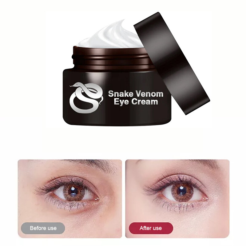 Crème pour les yeux Venom de serpent, soins anti-cernes, masque hydratant, Anti-âge, Anti-boursouflure, TSLM2