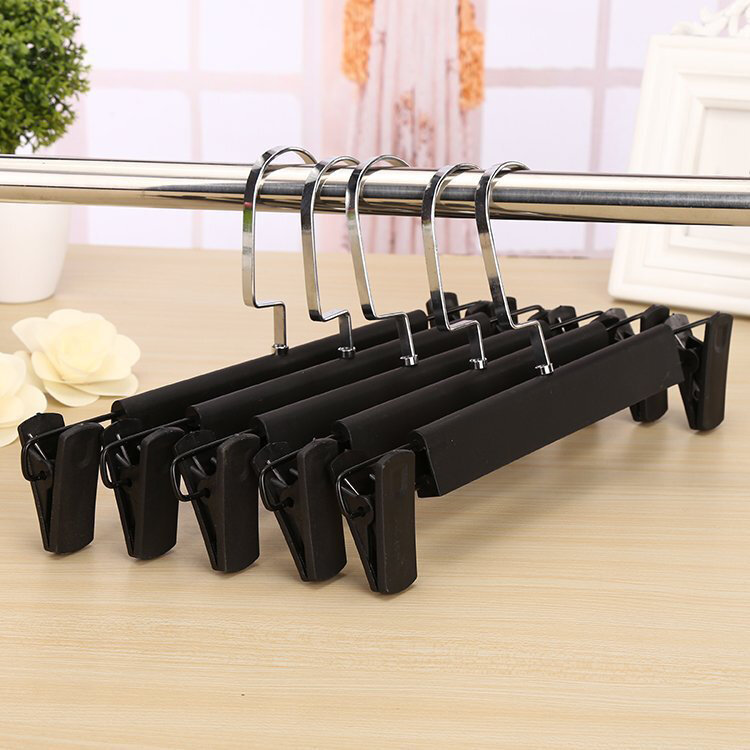 New 10PCS/SET Metal Pants Skirt Hangers Trouser Stand Holder with 2 Adjustable