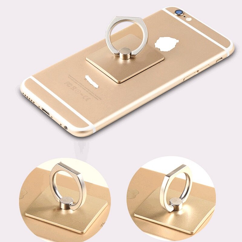 Mobile Finger Holder Portable Ring Universal Metal Finger Circle 360 Degree Rotating Bracket for iPhone Samsung Phone Back Stand