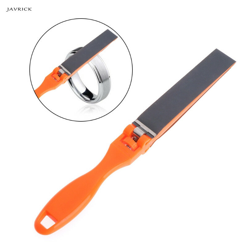 JAVRICK Sandpaper Ruler Plastic Jewelry Polishing Tools Abrasive Bar Grinding Stick Clip Jewelry Polishing Tool Accessories