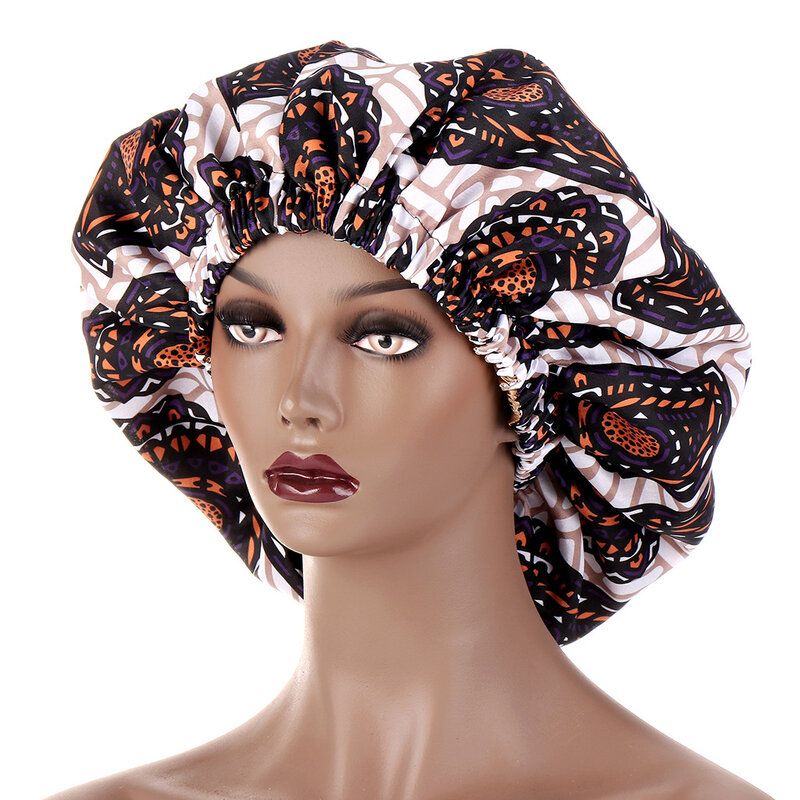 Touca feminina muçulmano para dormir, chapéu elástico de cetim para cuidados com o cabelo, touca ajustável para perda de cabelo, chapéu islâmico