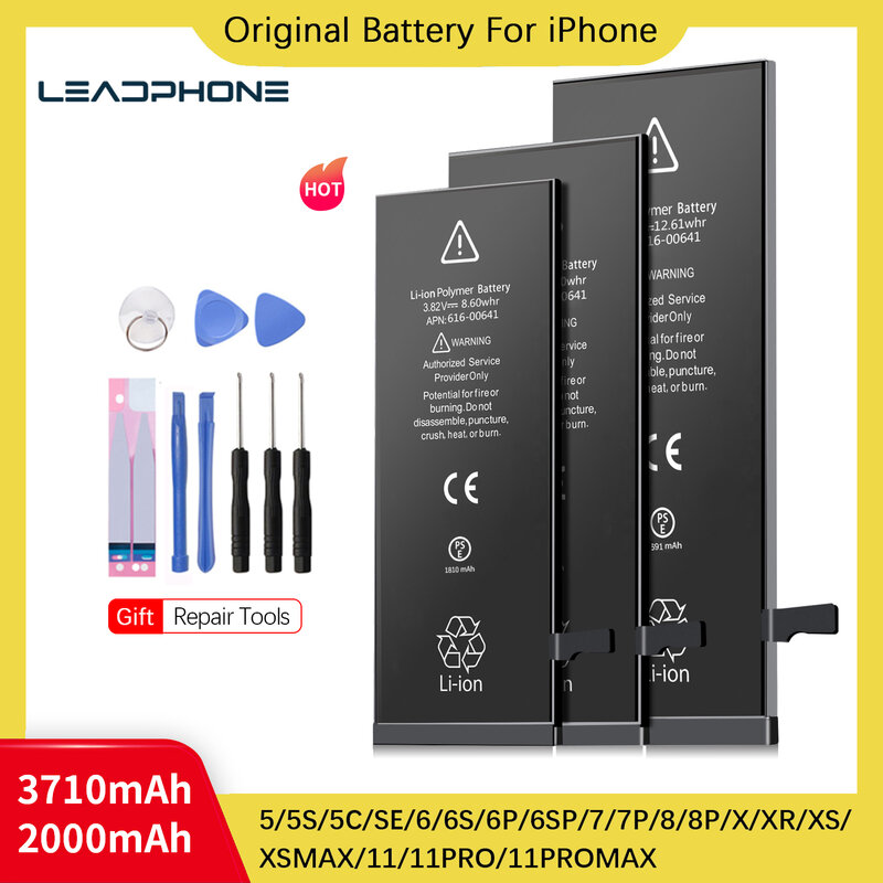 Bateria para iphone 6s 6 7 8 plus x se 5S 5 5c xr xs max 8 mais 7 mais 6 ferramenta substituição de telefone
