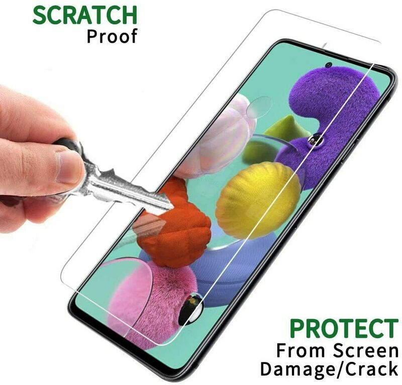 Protector de pantalla de vidrio templado 9H para Samsung Galaxy M51, película frontal de vidrio