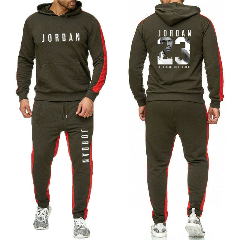 Moda 2 peças define agasalho masculino com capuz moletom + calças pulôver hoodie sportwear terno casual roupas masculinas tamanho S-3XL