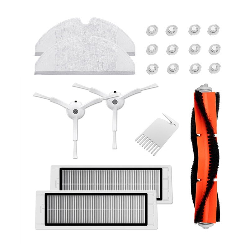 Roborock-Paquete de accesorios de filtro lavable, cepillo, mopa para Roborock S50 S51 S55 S6 S5 Max