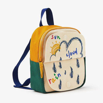 아이용 스티치 플립 학교 가방, 재미있는 소형 컬러 배낭 숄더백 어린이용 미니 가방