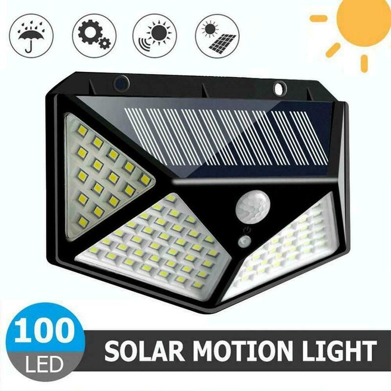 Romwish 100 180 Led Solar Light Outdoor Zonne Wandlamp Led IP65 Pir Motion Sensor Lampara Solar Verlichting Tuin Decoratie