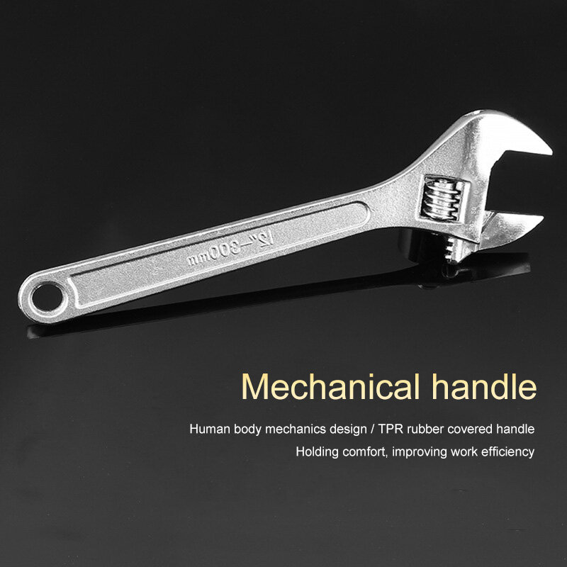 Kunci Inggris 6-10 Inch Adjustable Spanner Grip Perbaikan Wrench Hand Tools