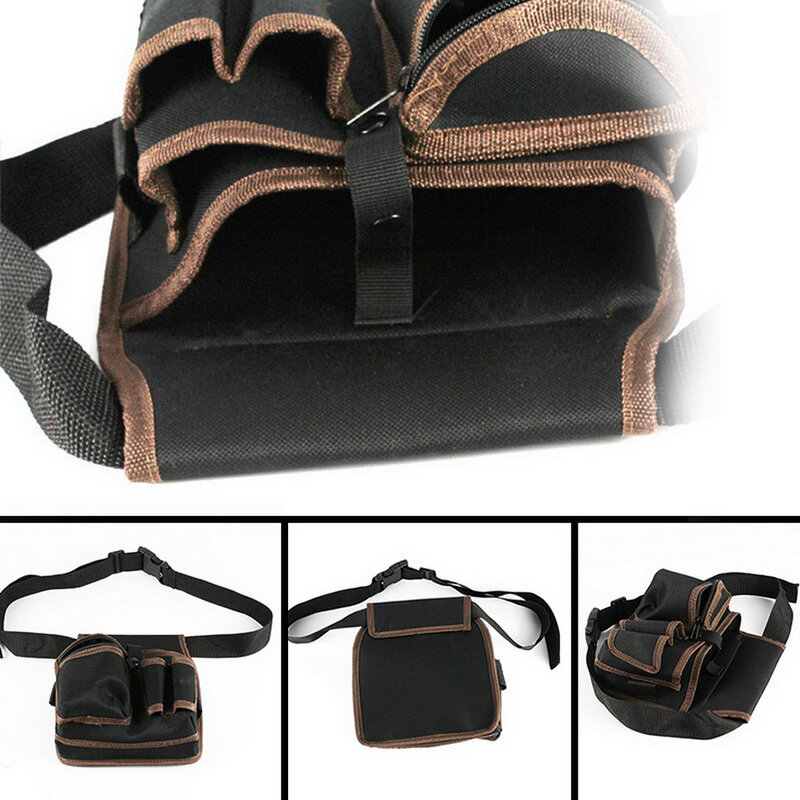 Newest Belt Waist Pocket Case High Capacity Tool Bag Waist Pockets Electrician Tool Bag Oganizer Carrying Pouch Tools Bag