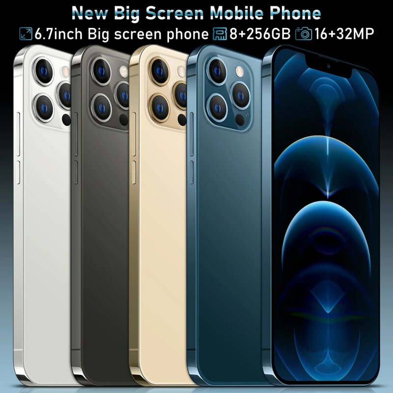 Smartphones 12 I12 Pro 6.7inchs Dual SIM 512GB 6800Mah смартфоны Global Versão Android 10.0 Telefone celular телефон celutares