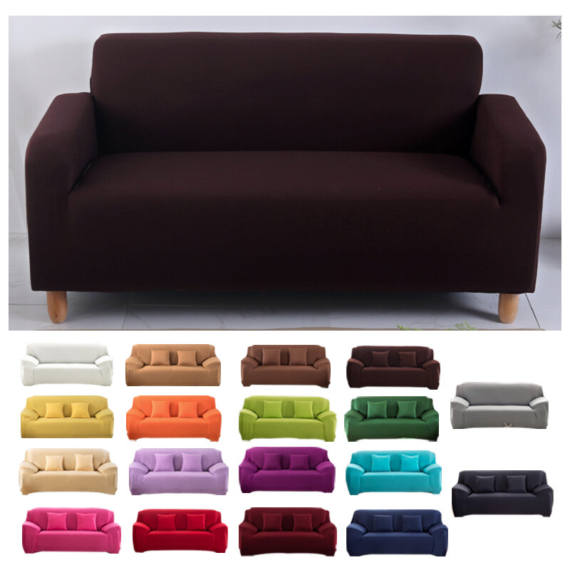 High Quality Stretchable Elastic Sofa Covers for Living Room L Shape Sofa Cover for Corner Sofa 1/2/3/4 Sectional Sofa Cover