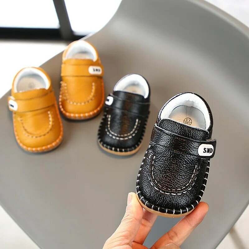 2021 Spring Autumn Baby Boys Toddler Shoes Soft Bottom Infant Leather Shoes Casual Style Comfortable Outdoor Children Kids Shoes