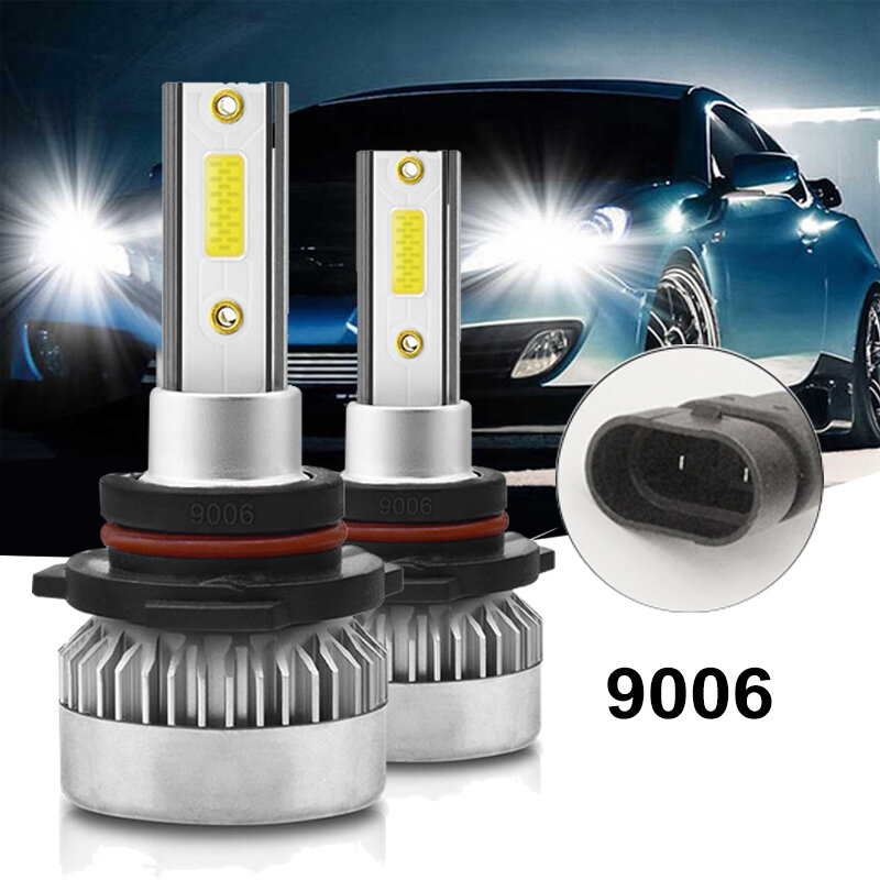 9006 Led Headlights HB4 Car Light 12V Headlamps 110W Two Bulbs Ultra Bright Super Focused High Low Beam Plug and Play Safe Drive