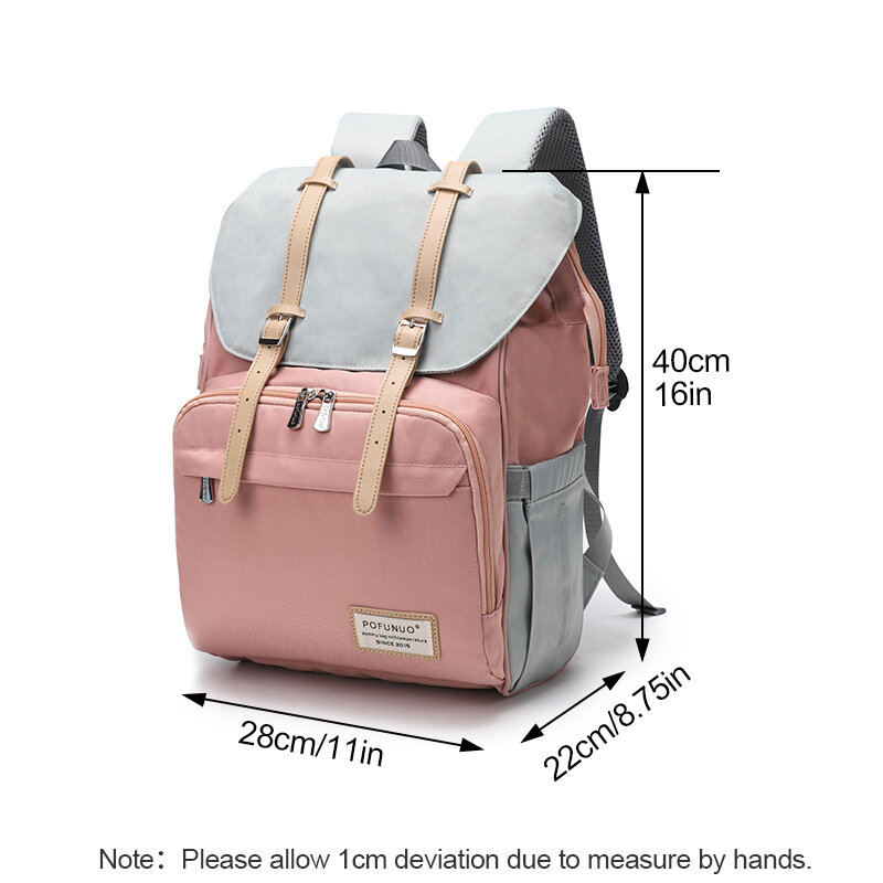 엄마 배낭 주최자 여성 기저귀 가방 방수 USB 아기 여행 블랙 그레이 핑크 레드 그린 퍼플 블루
