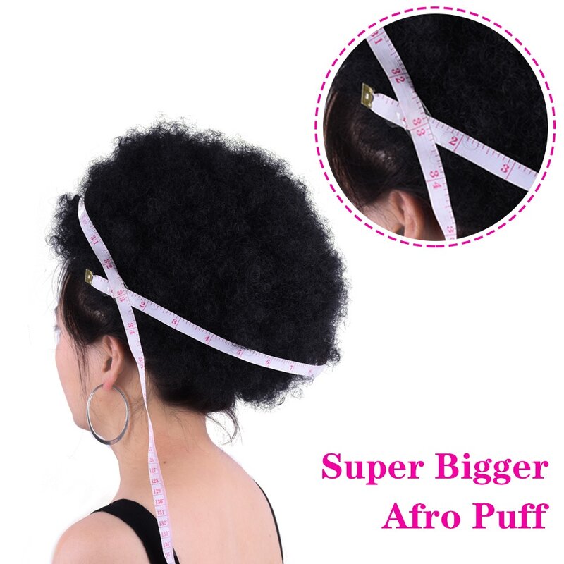 10 cal krótkie wysokiej Afro Puff przyrząd do koka z włosów peruka sznurek kucyk rozszerzenia Chignon syntetyczne włosy dla kobiet Updo
